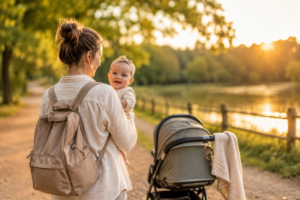 Golden Hour Lakeside Family Stroll